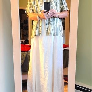 Popular Eileen Fisher Square neck full length dress